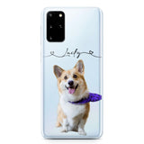 Personalized Dog Lover Transparent Silicone Phonecase Printed 22JUL-HC07