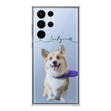 Personalized Dog Lover Transparent Silicone Phonecase Printed 22JUL-HC07