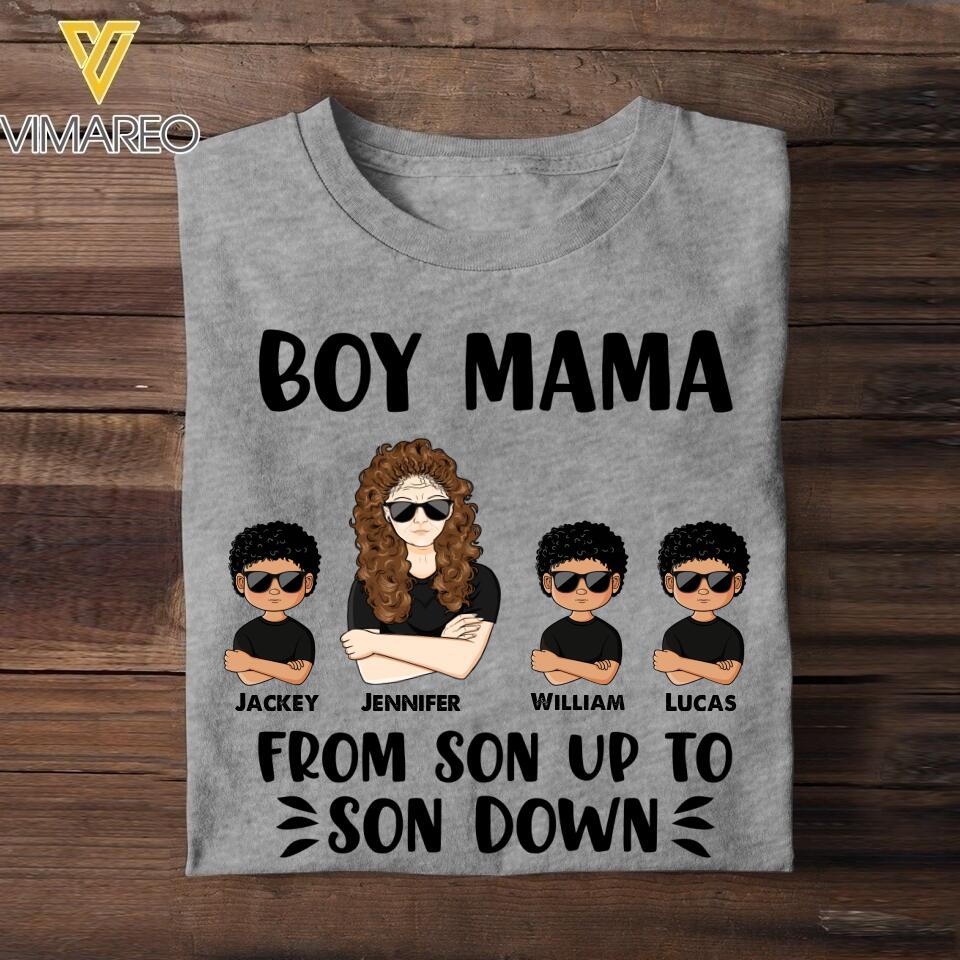 DH Personalized Boy Mom Tshirt Printed HC0706