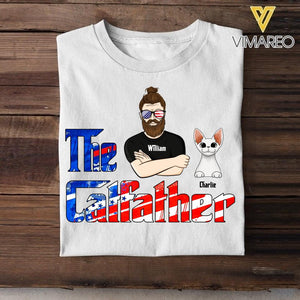 Personalized The Cat Father Tshirt Printed QTDT0806