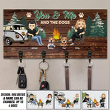 Personalized You & Me And The Dogs Key Holder Printed 22JUL-DT08