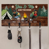 Personalized You & Me And The Dogs Key Holder Printed 22JUL-DT08