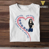 Personalized The Road To My Heart Is Pawed With Pawprints Dog Breed Tshirt Printed NQHC0905