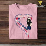 Personalized The Road To My Heart Is Pawed With Pawprints Dog Breed Tshirt Printed NQHC0905