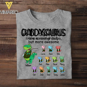 Personalized Fishing Fish Lovers Grandpasaurus And Kids Tshirt Printed 22JUL-DT09