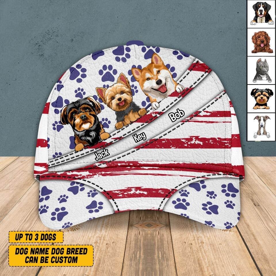 Personalized Dog Lovers Peaked Cap Printed NQVQ1306