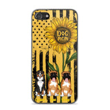 PERSONALIZED DOG MOM SUNFLOWER PHONECASE NQHC1306