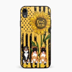 PERSONALIZED DOG MOM SUNFLOWER PHONECASE NQHC1306