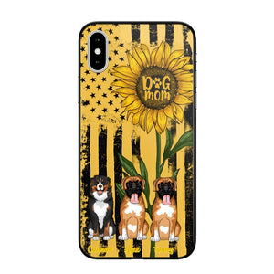 PERSONALIZED DOG MOM SUNFLOWER PHONECASE NQHC1306