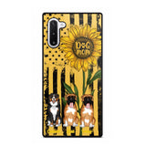 PERSONALIZED DOG MOM SUNFLOWER PHONECASE NQHC1306