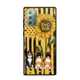 PERSONALIZED DOG MOM SUNFLOWER PHONECASE NQHC1306