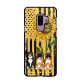 PERSONALIZED DOG MOM SUNFLOWER PHONECASE NQHC1306