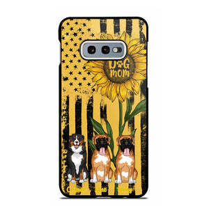 PERSONALIZED DOG MOM SUNFLOWER PHONECASE NQHC1306