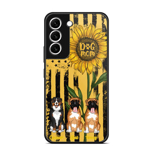 PERSONALIZED DOG MOM SUNFLOWER PHONECASE NQHC1306
