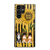 PERSONALIZED DOG MOM SUNFLOWER PHONECASE NQHC1306