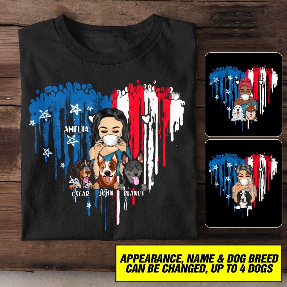 Personalized Dog Mom Tshirt Printed NQHC1306