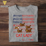 Personalized Cat Mom Music Tshirt Printed QTHY1306