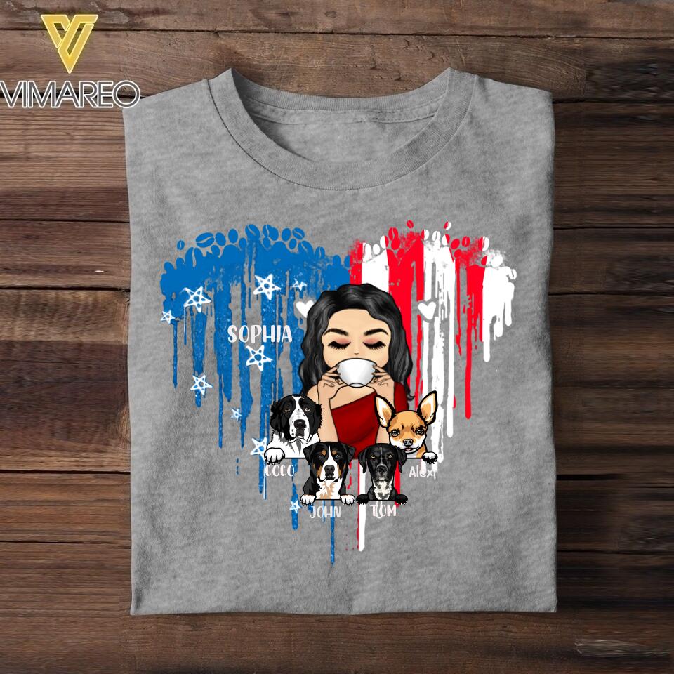 Personalized Dog Mom Tshirt Printed NQHC1306