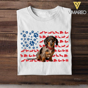 Personalized Dog Image Tshirt Printed 22JUL-HY13