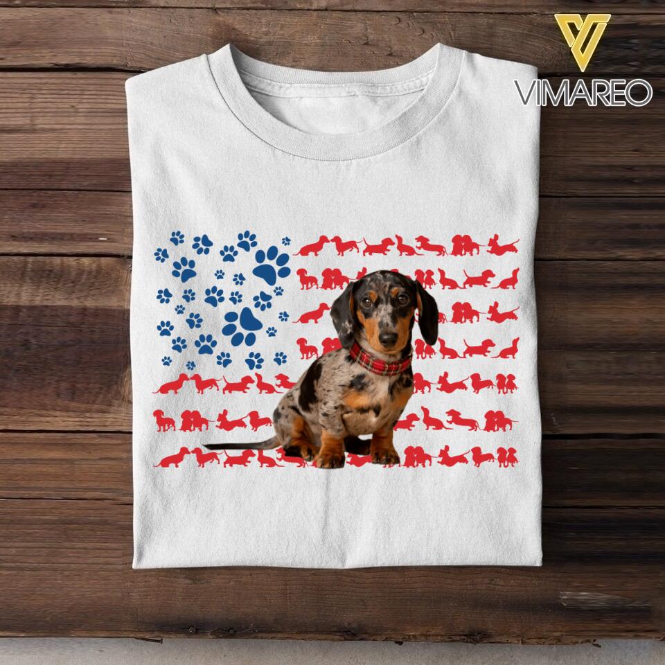 Personalized Dog Image Tshirt Printed 22JUL-HY13