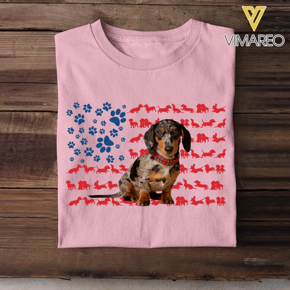 Personalized Dog Image Tshirt Printed 22JUL-HY13