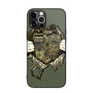 Personalized German Veterans/Soldier Phone Case Printed 22JUL-HQ14