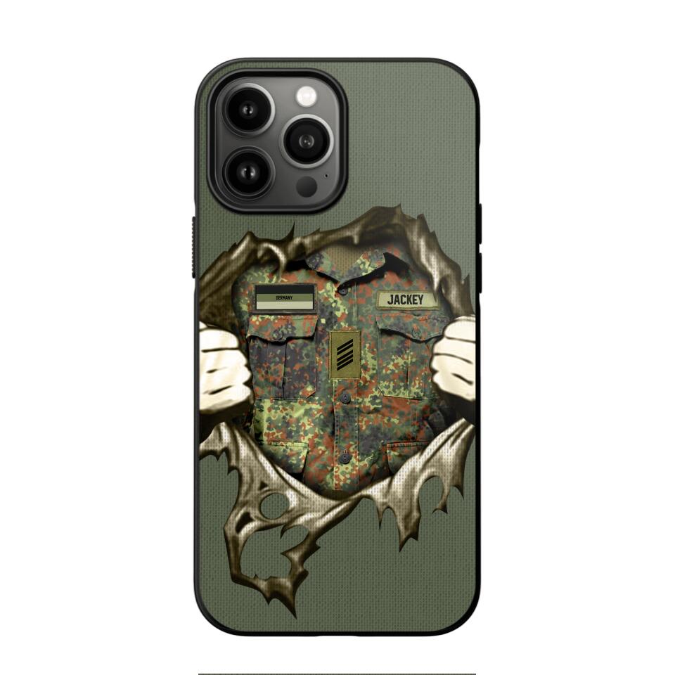 Personalized German Veterans/Soldier Phone Case Printed 22JUL-HQ14
