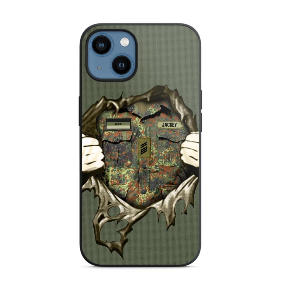 Personalized German Veterans/Soldier Phone Case Printed 22JUL-HQ14