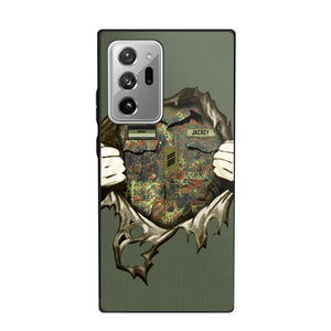 Personalized German Veterans/Soldier Phone Case Printed 22JUL-HQ14