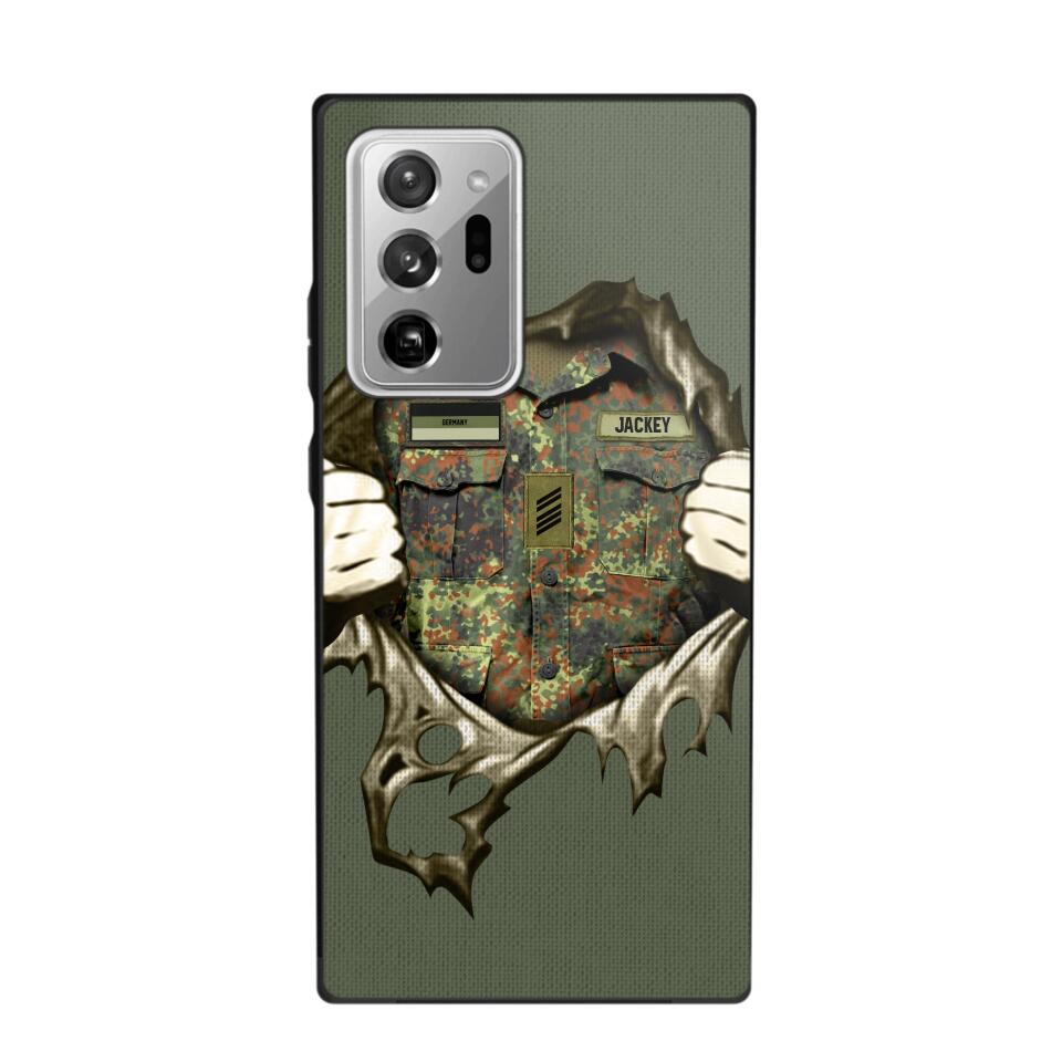 Personalized German Veterans/Soldier Phone Case Printed 22JUL-HQ14
