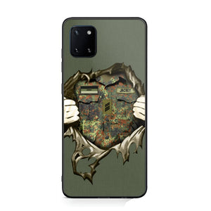 Personalized German Veterans/Soldier Phone Case Printed 22JUL-HQ14