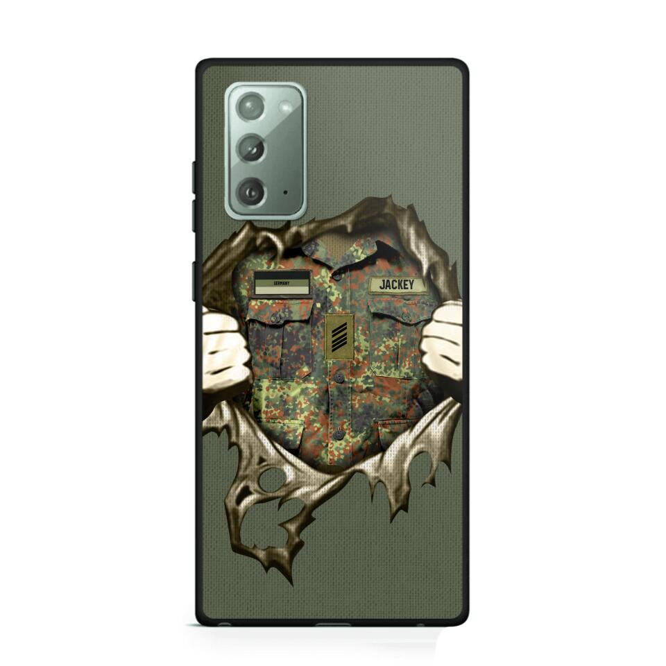 Personalized German Veterans/Soldier Phone Case Printed 22JUL-HQ14