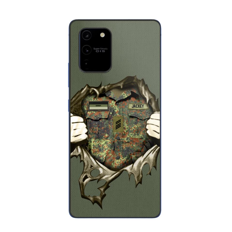 Personalized German Veterans/Soldier Phone Case Printed 22JUL-HQ14