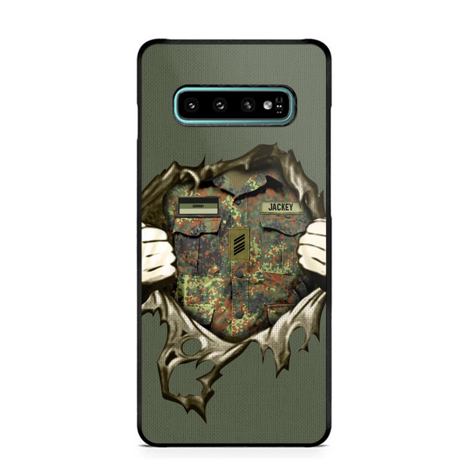 Personalized German Veterans/Soldier Phone Case Printed 22JUL-HQ14