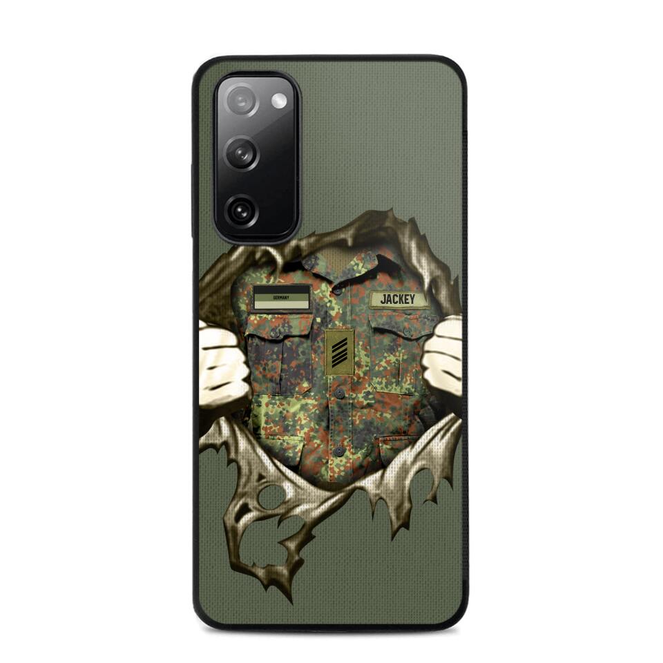 Personalized German Veterans/Soldier Phone Case Printed 22JUL-HQ14
