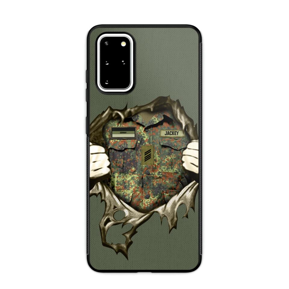 Personalized German Veterans/Soldier Phone Case Printed 22JUL-HQ14