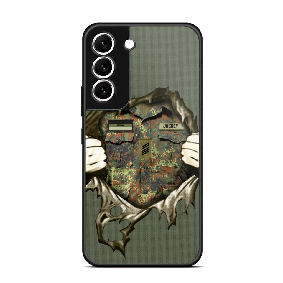 Personalized German Veterans/Soldier Phone Case Printed 22JUL-HQ14