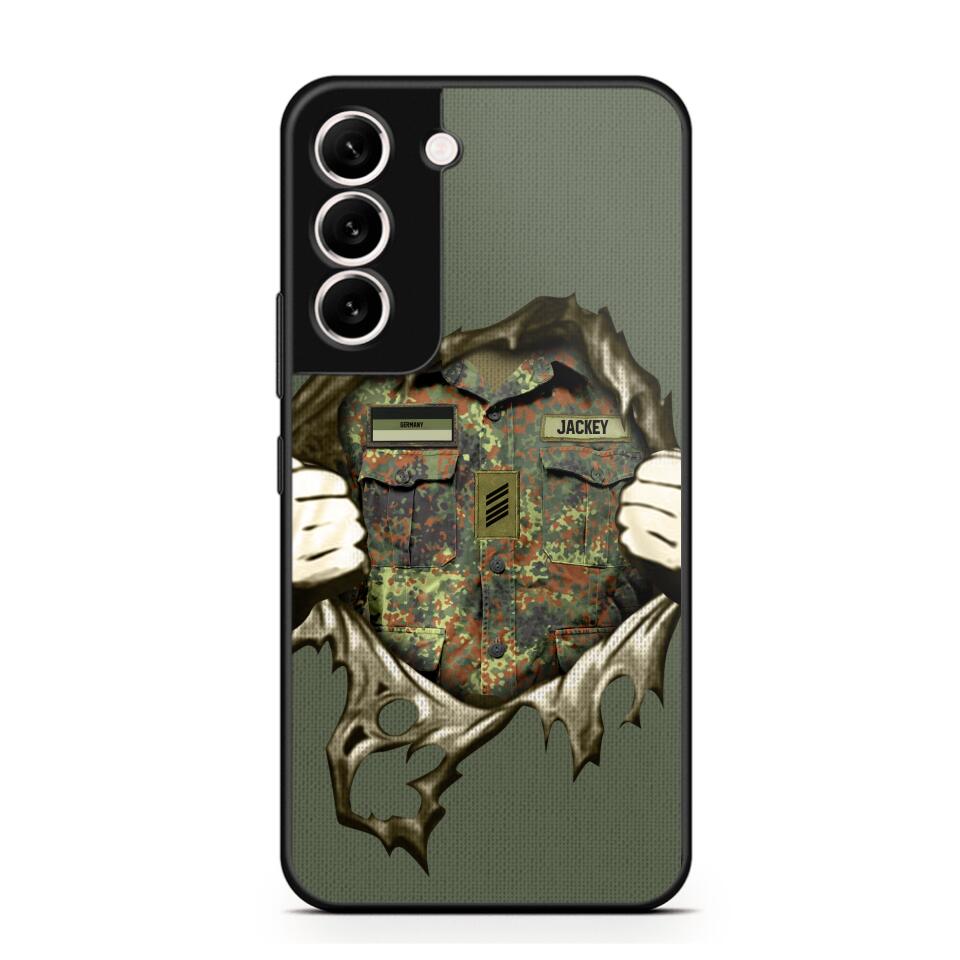 Personalized German Veterans/Soldier Phone Case Printed 22JUL-HQ14