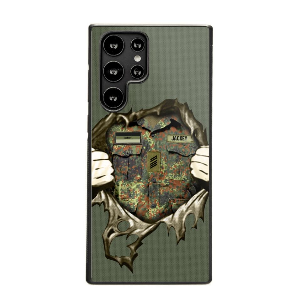 Personalized German Veterans/Soldier Phone Case Printed 22JUL-HQ14