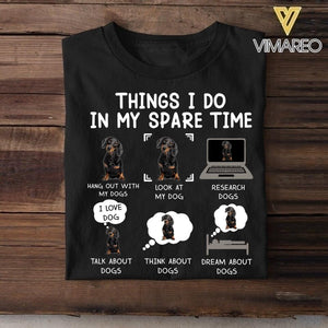Personalized Things I Do Ịn My Spare Time Dog Tshirt Printed NQHC1506