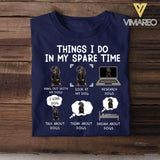 Personalized Things I Do Ịn My Spare Time Dog Tshirt Printed NQHC1506