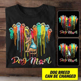 Personalized Dog Mom Tshirt Printed QTHC1606