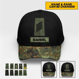 Personalized Germany Soldiers Rank & Name Cap Printed