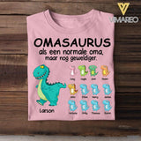 Personalized Netherland  Omasaurus Tshirt Printed Mother's Day Gifts For Grandmother & Mom 22JUL-HQ16