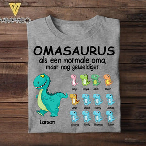 Personalized Netherland  Omasaurus Tshirt Printed Mother's Day Gifts For Grandmother & Mom 22JUL-HQ16