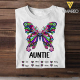 Personalized Auntie Butterfly Tshirt Printed HQDM1606