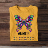Personalized Auntie Butterfly Tshirt Printed HQDM1606