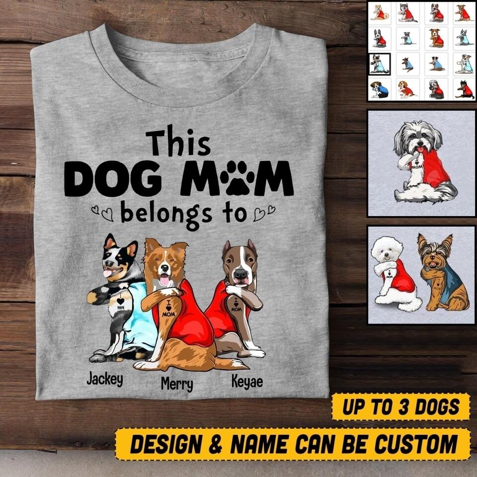 Personalized Dog Mom Like A Normal Mom But More Awesome Tshirt Printed QTHC1706