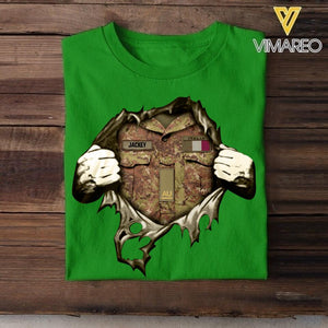 Personalized Italian Army Tshirt Printed 22MAY-HQ24