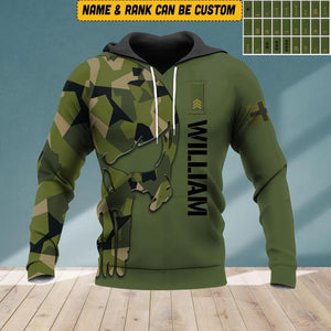 Personalized Swedish Soldier Hoodie 3D Printed 22JUL-HQ17